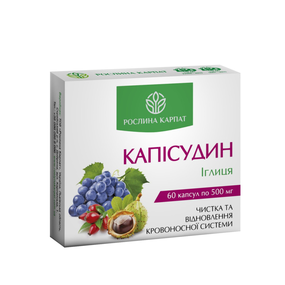 Средство для очистки и восстановления кровеносной системы КАПИСУДИН