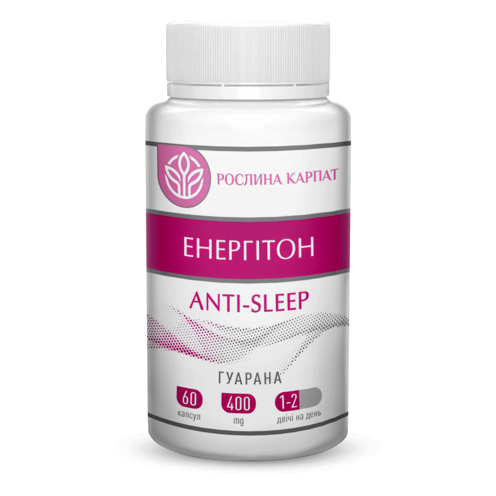 ЕНЕРГІТОН АNTI-SLEEP (для додаткового заряду енергии)