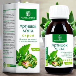 Сироп Артишок – мята (для печени, желчевыводящих путей и желчного пузыря)